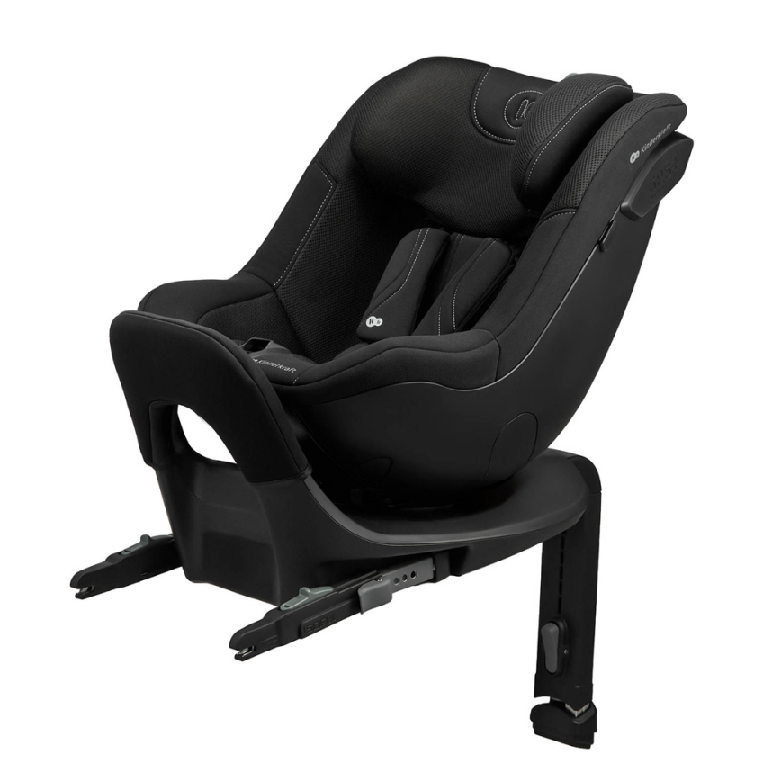 KINDERKRAFT - Automobilinė kėdutė su pasukama baze I-GUARD PRO i-Size 61-105 cm juoda