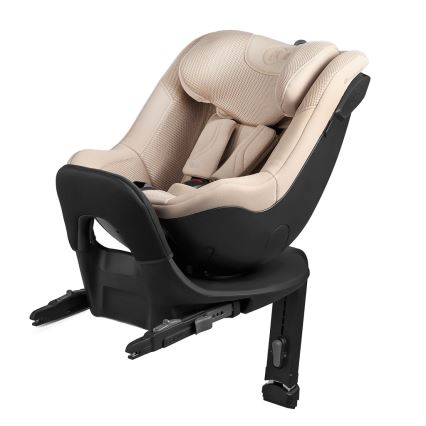KINDERKRAFT - Automobilinė kėdutė su pasukama baze I-GUARD PRO i-Size 61-105 cm smėlio spalvos