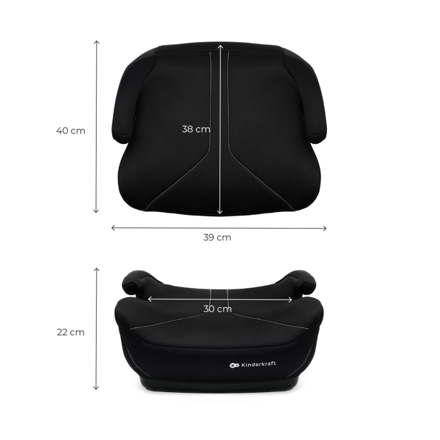 KINDERKRAFT - Automobilinė pagalvėlė I-BOOST 2 125–150 cm juoda