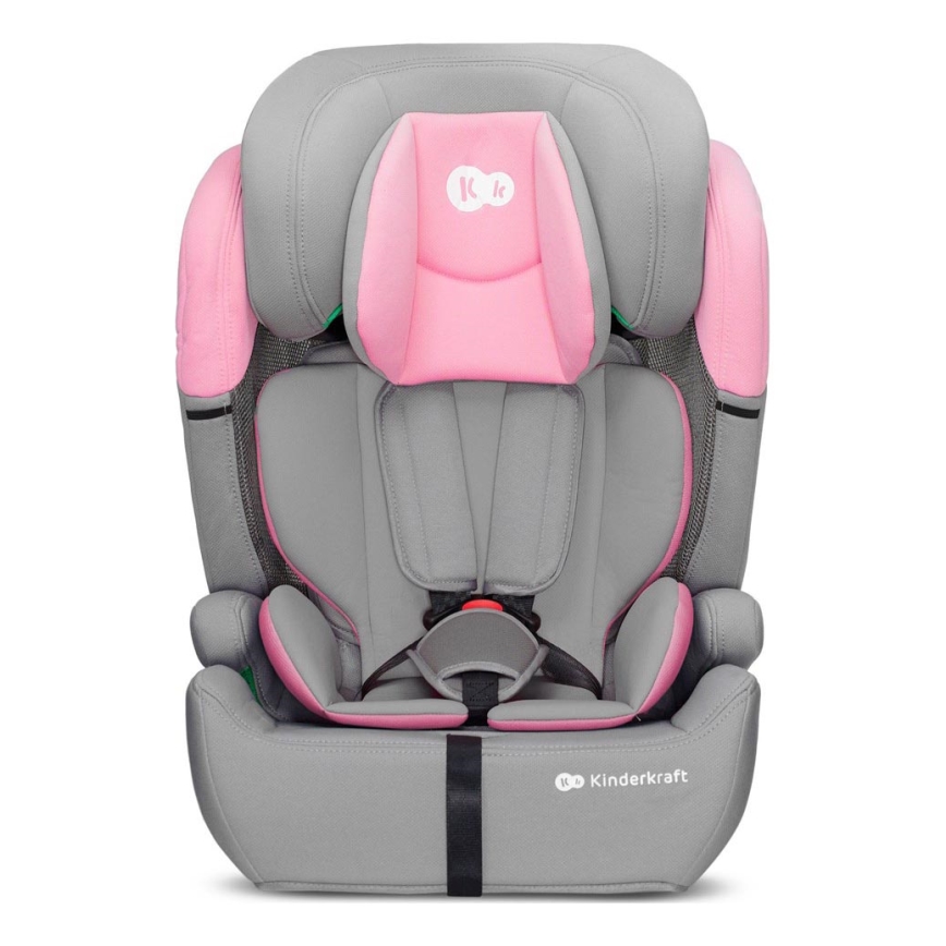 KINDERKRAFT - Automobilio sėdynė COMFORT UP i-Dydis (76-150 cm) pilka/rausva
