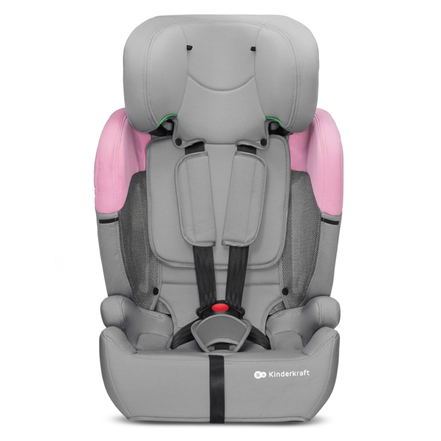 KINDERKRAFT - Automobilio sėdynė COMFORT UP i-Dydis (76-150 cm) pilka/rausva