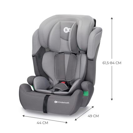 KINDERKRAFT - Automobilio sėdynė COMFORT UP i-Dydis (76-150 cm) šviesiai pilka