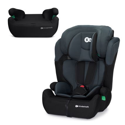 KINDERKRAFT - Automobilio sėdynė COMFORT UP i-Dydis (76-150 cm) tamsiai pilka