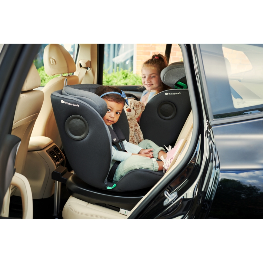 KINDERKRAFT - Automobilio sėdynė I-360 i-Dydis (40-150 cm) pilka