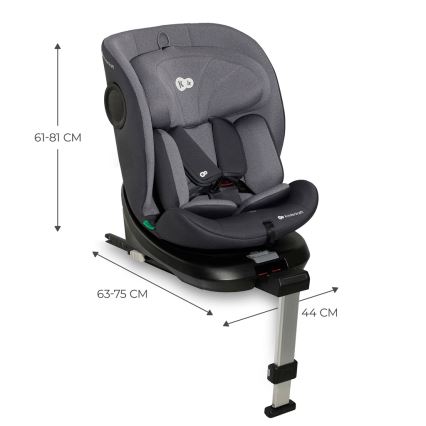 KINDERKRAFT - Automobilio sėdynė I-360 i-Dydis (40-150 cm) pilka