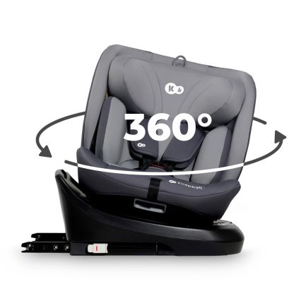 KINDERKRAFT - Automobilio sėdynė I-GROW i-Dydis (40-150 cm) pilka