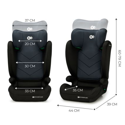 KINDERKRAFT - Automobilio sėdynė I-SPARK i-Dydis (100-150 cm) juoda