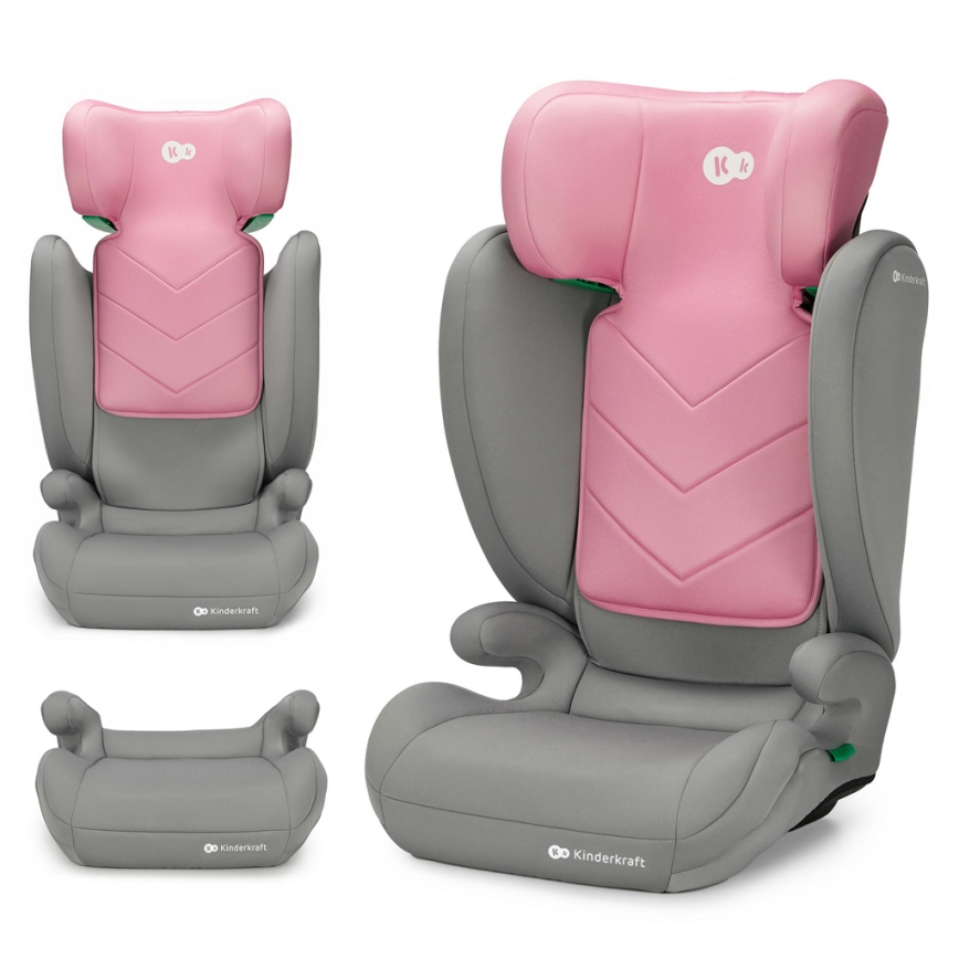 KINDERKRAFT - Automobilio sėdynė I-SPARK i-Dydis (100-150 cm) rausva