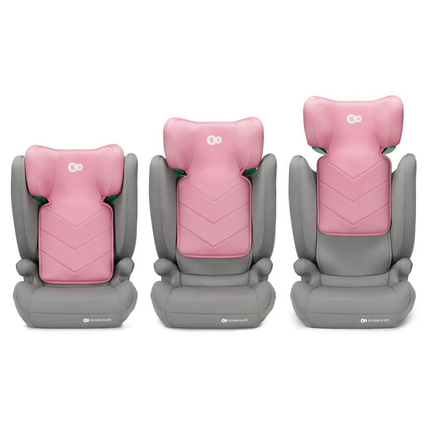 KINDERKRAFT - Automobilio sėdynė I-SPARK i-Dydis (100-150 cm) rausva