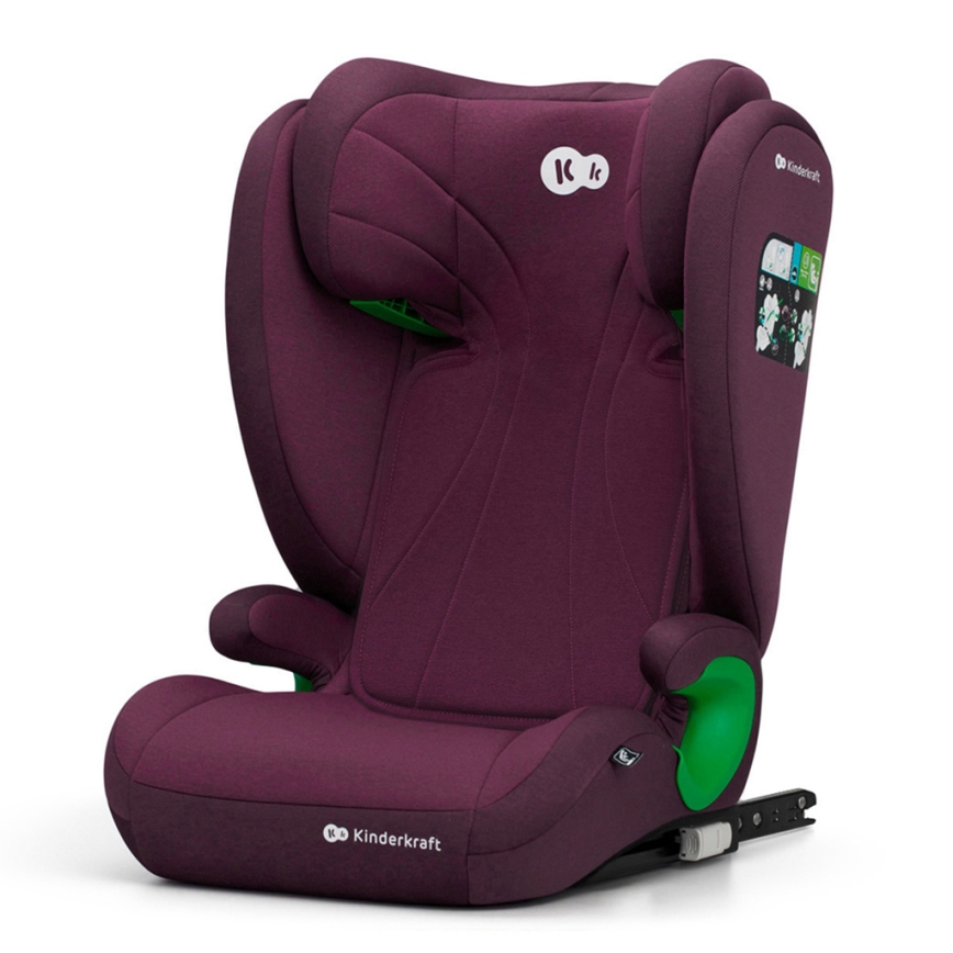 KINDERKRAFT - Automobilio sėdynė JUNIOR FIX 2 (100-150 cm) Cherry pearl