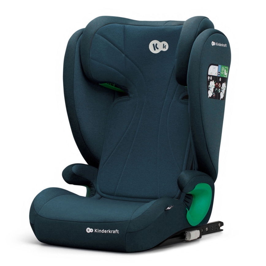 KINDERKRAFT - Automobilio sėdynė JUNIOR FIX 2 (100-150 cm) Harbor mėlyna