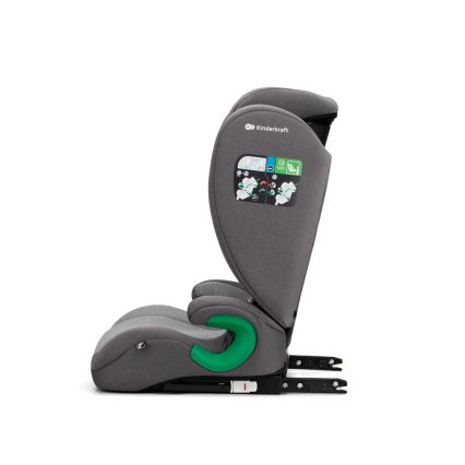 KINDERKRAFT - Automobilio sėdynė JUNIOR FIX 2 (100-150 cm) Raketa pilka