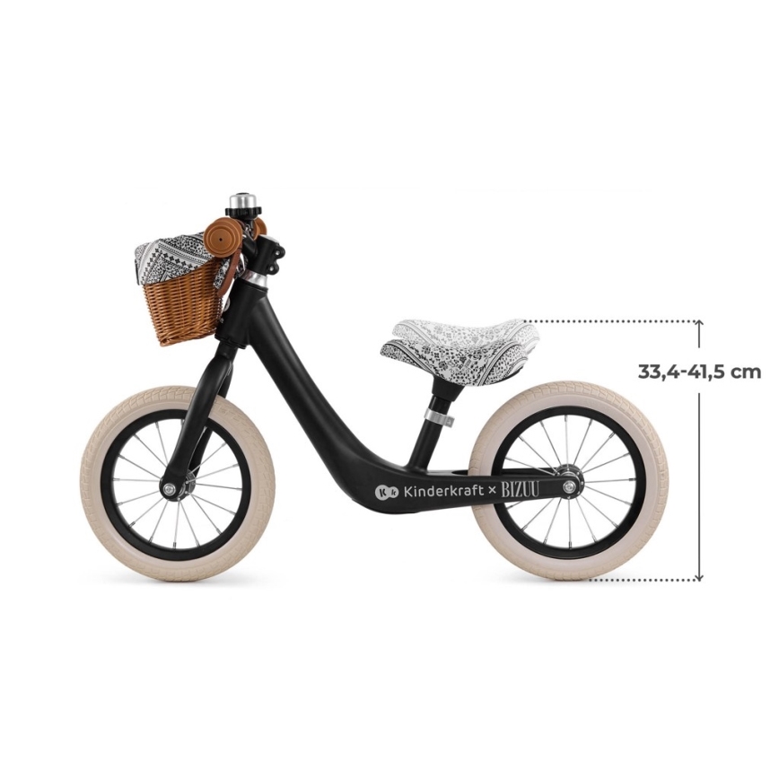 KINDERKRAFT - balansinis dviratukas RAPID 2 Lunar Black Bizuu
