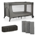 KINDERKRAFT - Kelioninė lovelė JOY 2 pilka