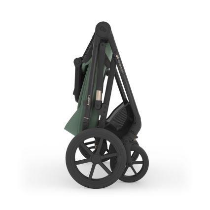 KINDERKRAFT - Kombinuojamas vežimėlis 3 viename PRIME 3, tamsiai žalias