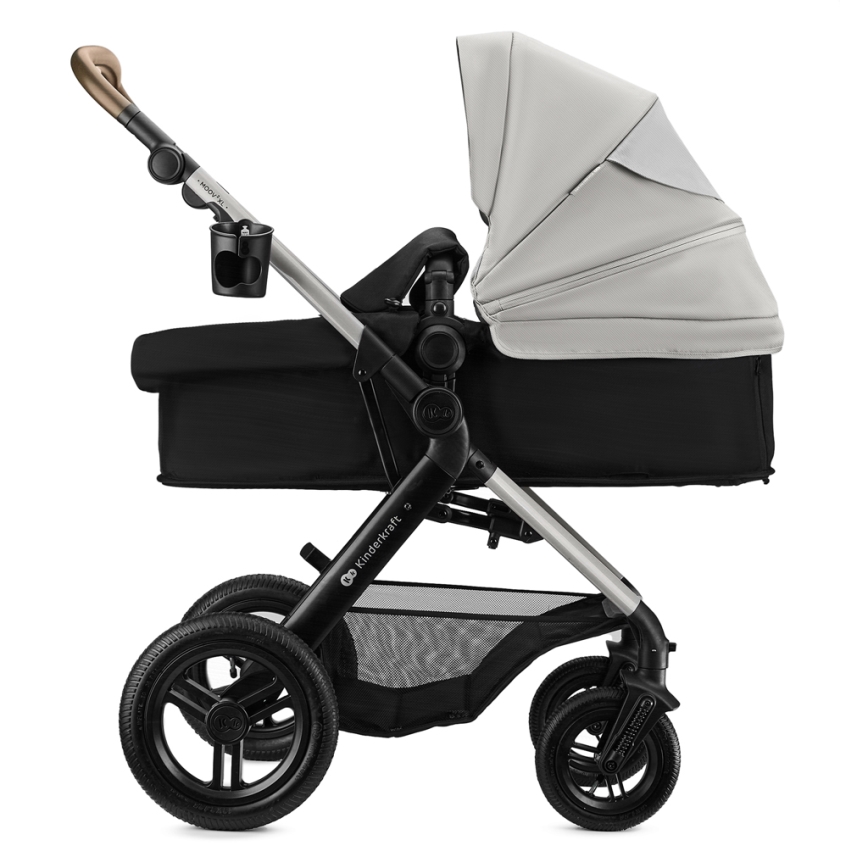 KINDERKRAFT - kombinuotas 3in1 vežimėlis MOOV 2 XL Air Grey