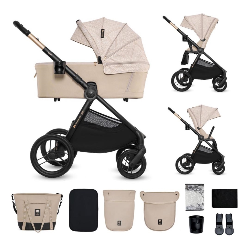 KINDERKRAFT - kombinuotas vežimėlis 2 viename NEA 2 Dune Whisper Bizuu