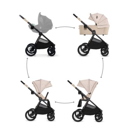 KINDERKRAFT - kombinuotas vežimėlis 2 viename NEA 2 Dune Whisper Bizuu