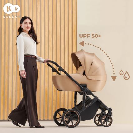 KINDERKRAFT - Kombinuotas vežimėlis 2in1 PRIME 2 smėlio spalva