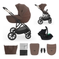KINDERKRAFT - Kombinuotas vežimėlis 3 viename PRIME 3 Velvet Mocca