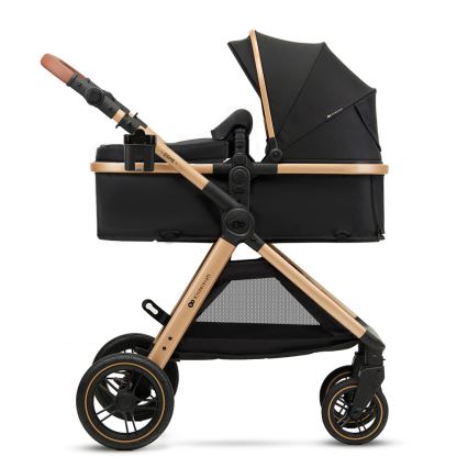KINDERKRAFT - Kombinuotas vežimėlis 3in1 ESME Pure juoda + automobilio sėdynė MINK PRO