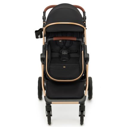 KINDERKRAFT - Kombinuotas vežimėlis 3in1 ESME Pure juoda + automobilio sėdynė MINK PRO