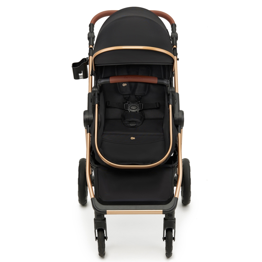 KINDERKRAFT - Kombinuotas vežimėlis 3in1 ESME Pure juoda + automobilio sėdynė MINK PRO