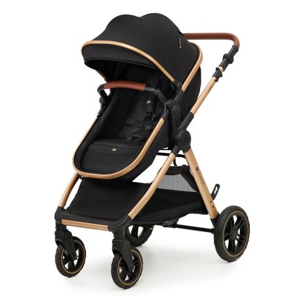 KINDERKRAFT - Kombinuotas vežimėlis 3in1 ESME Pure juoda + automobilio sėdynė MINK PRO