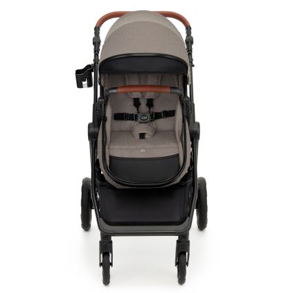 KINDERKRAFT - Kombinuotas vežimėlis 3in1 ESME Sand smėlio spalva + automobilio sėdynė MINK PRO