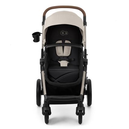 KINDERKRAFT - Kombinuotas vežimėlis 3in1 MOOV 2 AIR Moonlight pilka + automobilio sėdynė MINK PRO