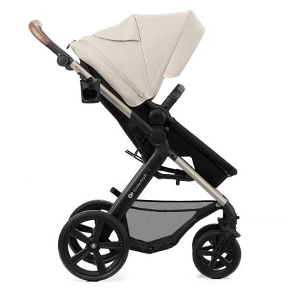 KINDERKRAFT - Kombinuotas vežimėlis 3in1 MOOV 2 Moonlight pilka + automobilio sėdynė MINK PRO