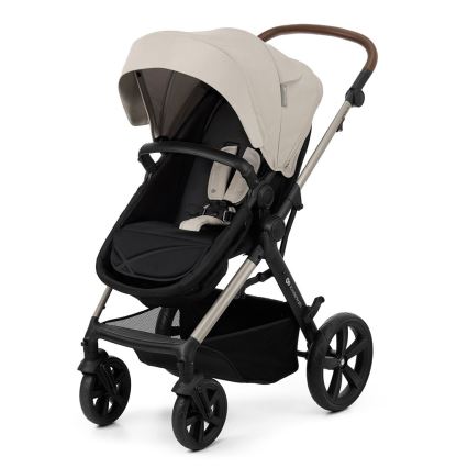 KINDERKRAFT - Kombinuotas vežimėlis 3in1 MOOV 2 Moonlight pilka + automobilio sėdynė MINK PRO