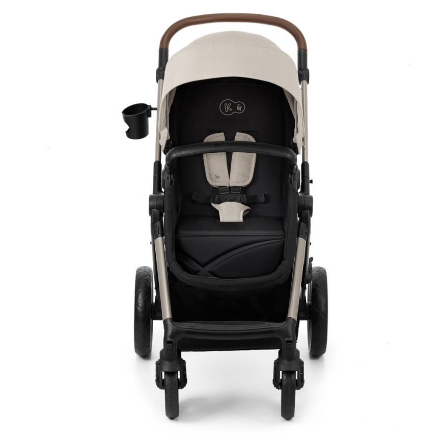 KINDERKRAFT - Kombinuotas vežimėlis 3in1 MOOV 2 Moonlight pilka + automobilio sėdynė MINK PRO