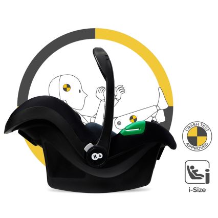 KINDERKRAFT - Kombinuotas vežimėlis 3in1 MOOV 2 Moonlight pilka + automobilio sėdynė MINK PRO