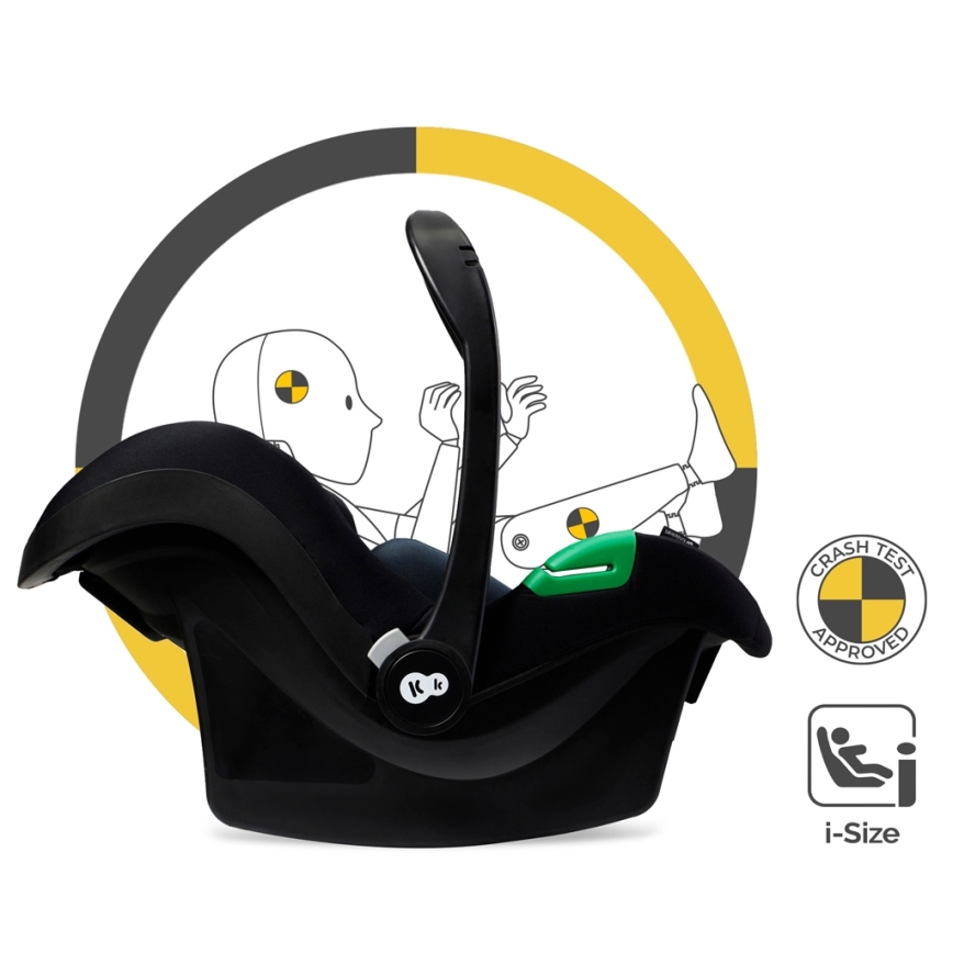 KINDERKRAFT - Kombinuotas vežimėlis 3in1 MOOV 2 Sand smėlio spalva + automobilio sėdynė MINK PRO