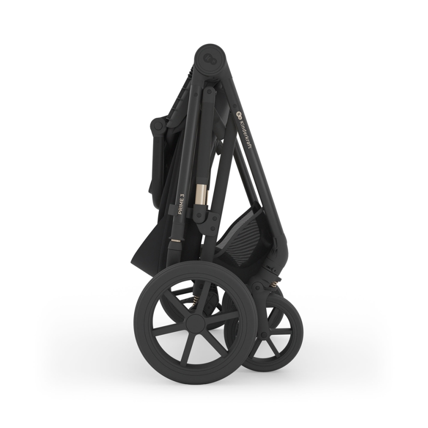 KINDERKRAFT - Kombinuotas vežimėlis 3in1 PRIME 3 Venezian Black