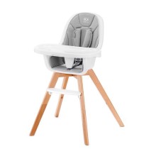 KINDERKRAFT - Kūdikių valgomojo kėdė 2in1 TIXI pilka