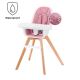 KINDERKRAFT - Kūdikių valgomojo kėdė 2in1 TIXI rožinė