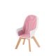 KINDERKRAFT - Kūdikių valgomojo kėdė 2in1 TIXI rožinė