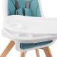 KINDERKRAFT - Kūdikių valgomojo kėdė 2in1 TIXI turkis