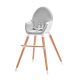 KINDERKRAFT - Kūdikių valgomojo kėdė FINI pilka/balta