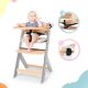 KINDERKRAFT - Kūdikių valgomojo kėdė su ENOCK pilkos spalvos apmušalais