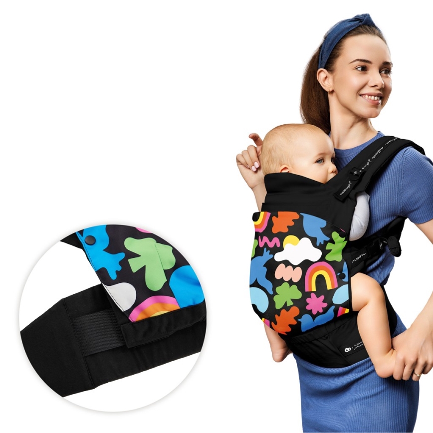 KINDERKRAFT - Nešioklė kūdikiui HUGGY Happy shapes