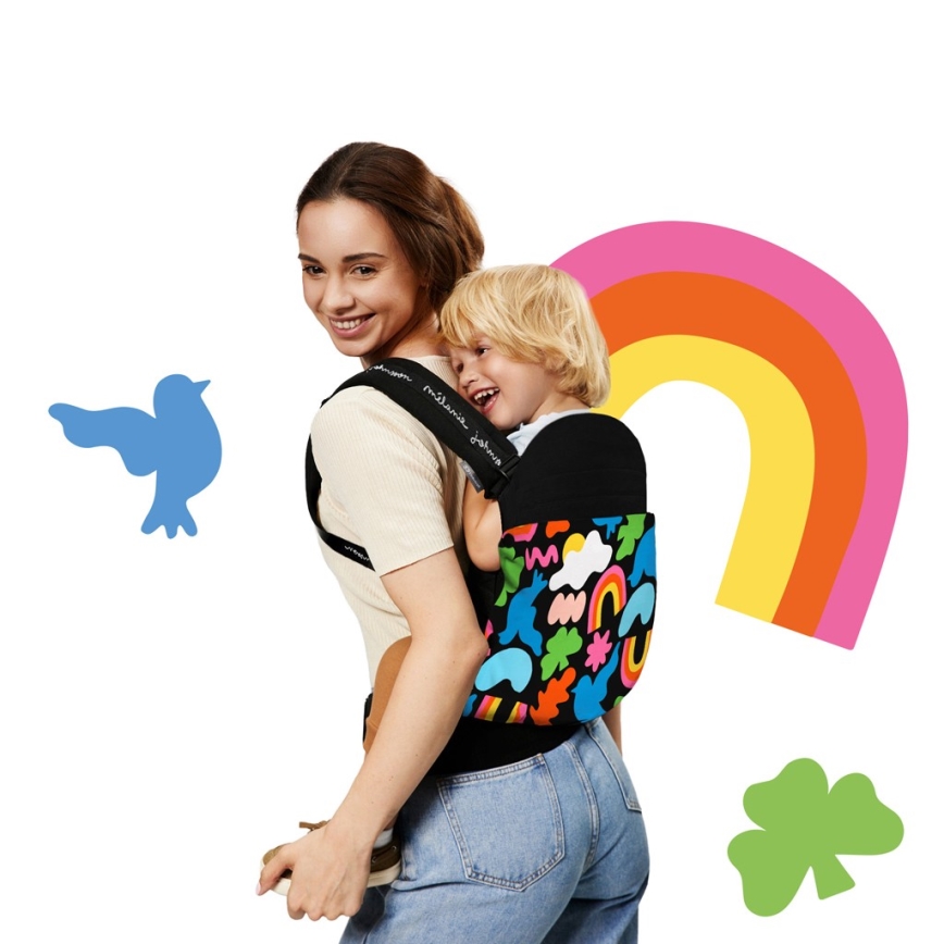 KINDERKRAFT - Nešioklė kūdikiui HUGGY Happy shapes