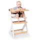 KINDERKRAFT - Pagalvėlės vaikiškam valgomojo kėdutei ENOCK pilkos spalvos