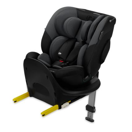 KINDERKRAFT SELECT - Automobilinė kėdutė su pasukama I-FIX baze (40-150 cm) grafito juoda