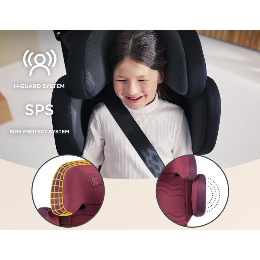 KINDERKRAFT SELECT - Automobilio sėdynė XPAND 2 i-Dydis (100-150 cm) Premium Cherry pearl