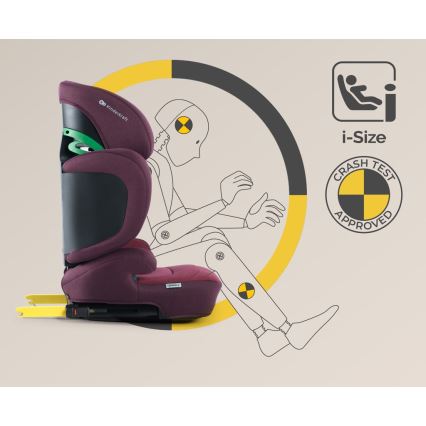 KINDERKRAFT SELECT - Automobilio sėdynė XPAND 2 i-Dydis (100-150 cm) Premium Cherry pearl