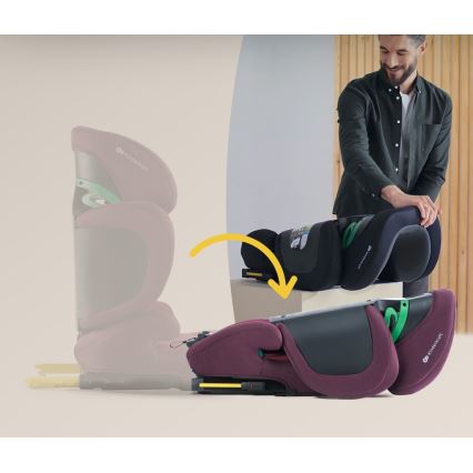 KINDERKRAFT SELECT - Automobilio sėdynė XPAND 2 i-Dydis (100-150 cm) Premium Cherry pearl
