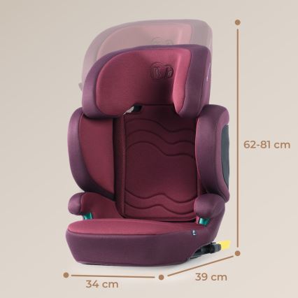 KINDERKRAFT SELECT - Automobilio sėdynė XPAND 2 i-Dydis (100-150 cm) Premium Cherry pearl